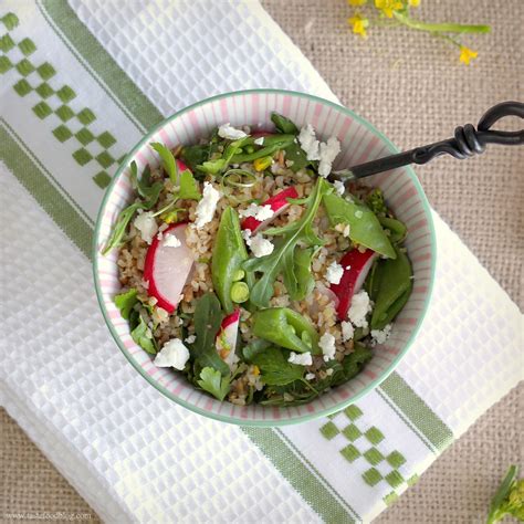 Spring “Tabbouleh” – Bulgur Salad with Lemon, Radishes and Snap Peas ...