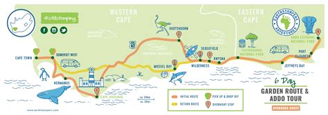 The Garden Route South Africa Map - Lesli Noellyn