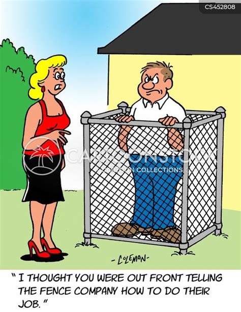 Building Fences Cartoons and Comics - funny pictures from CartoonStock