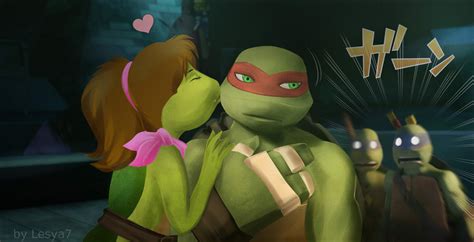 tmnt 2012 raphael and mona lisa - Raphael and Mona Lisa fan Art ...