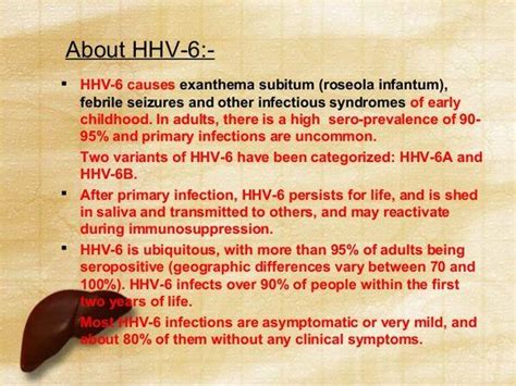 Human Herpesvirus Type 6 - Viral Infections - AntiinfectiveMeds.com