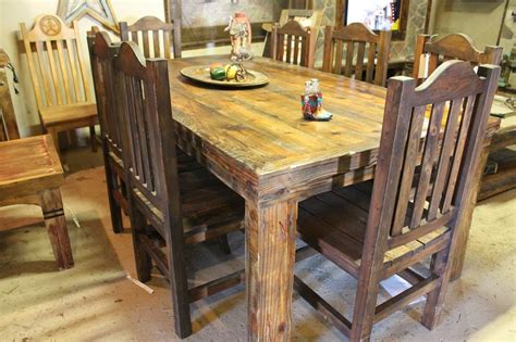 Simple 8 Chair Rustic Dining Table — Frontier Rustic Store