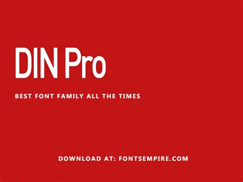 Din Pro Font Family Free Download - Fonts Empire