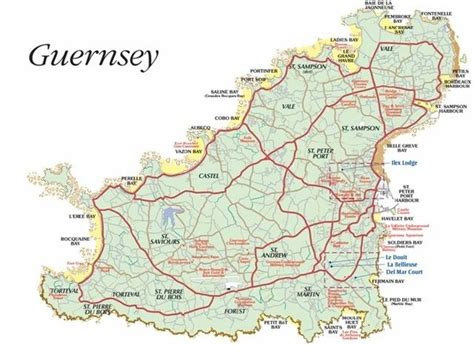 Guernsey road Map • mappery