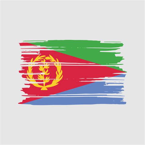 Eritrea Flag Brush Vector. National Flag Design 11429002 Vector Art at ...