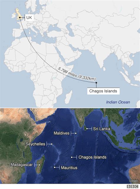 Diego Garcia Chagos Islands Map