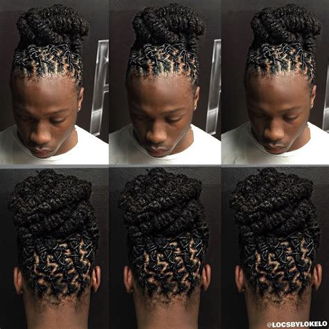 #LOCSBYLO on Instagram: “ GM Locstars Check out this Barrel Twist Updo. He's Been SN… | Coiffure ...