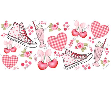 Pink Style Rocks 🎀 Graphic Design 16oz. Sublimation Cup Wrap Print | Maxie's