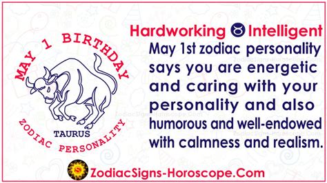 May 1 Zodiac (Taurus) Horoscope Birthday Personality and Lucky Things