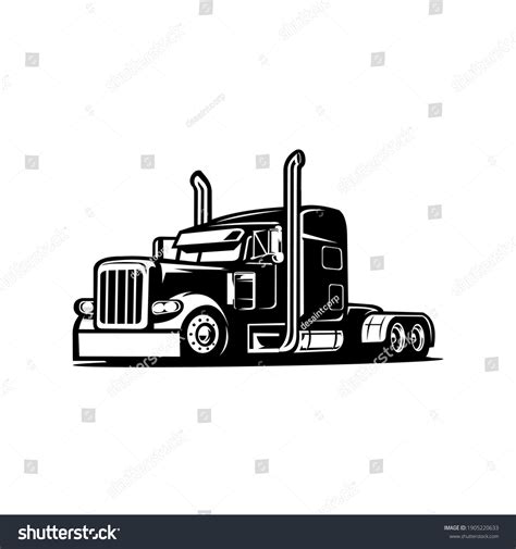 7,150 Semi Truck Silhouette Stock Vectors, Images & Vector Art ...