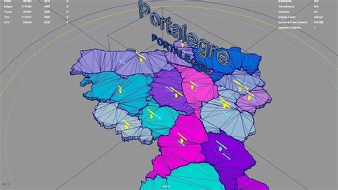 Portalegre Portugal map region geography political geographic 3D model rigged | CGTrader
