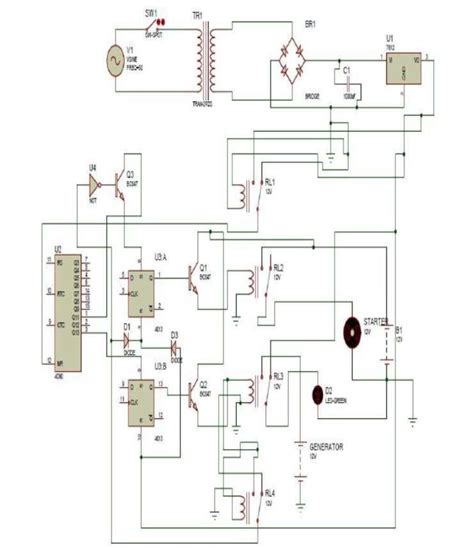 Complete circuit diagram of Automatic phase changeover switch | Download Scientific Diagram