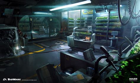 ArtStation - MEA_Hydroponics Lab, Ken Fairclough | Scifi interior, Sci fi architecture, Sci fi ...