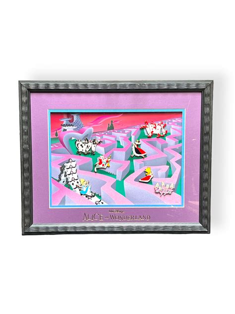 65th Anniversary Alice In Wonderland 7 Pin Frame Set