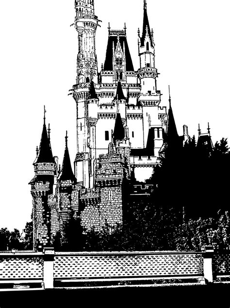 Cinderella Castle Outline by WDWParksGal-Stock on DeviantArt