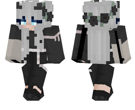 Blue Eyed Demon Girl Aesthetic | Minecraft PE Skins