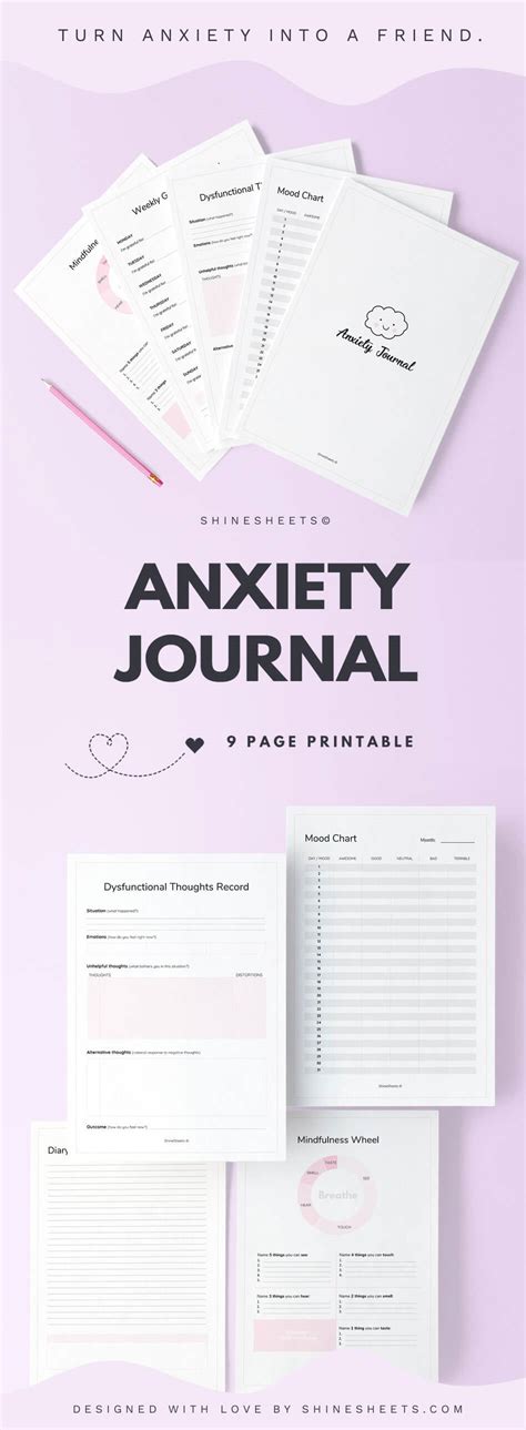 Anxiety Journal Printable – ShineSheets