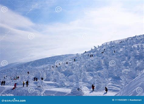 Snow Monsters of Mt.Zao in Yamagata, Japan Editorial Stock Image ...