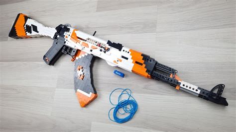 LEGO Full-Auto AK-47 | Asiimov [Blowback Rubber Band Gun] - Counter ...