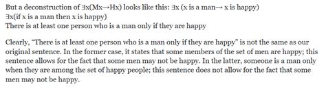 first order logic - Understanding the use of existential quantifier ...