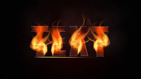 Photoshop Fire Text Effect Realistic Fire Text Effect Photoshop ...