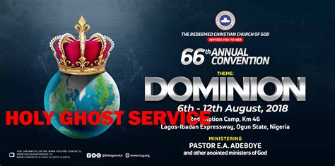 LIVE VIDEO: HOLY GHOST SERVICE – RCCG 66th Annual Convention 2018 (DAY 5) – #dominion – Perspective