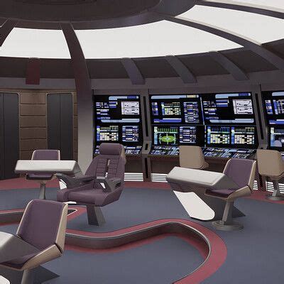 Star Trek TNG USS Nautilus Bridge, Michael Zock | Star trek bridge, Star trek ships, Star trek