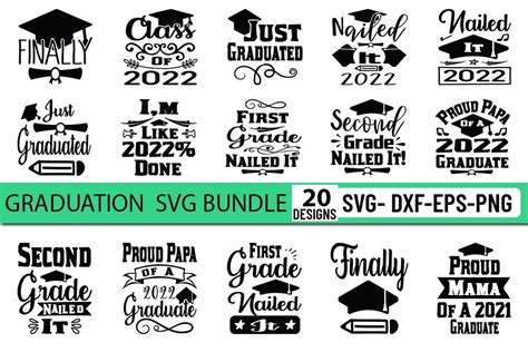 15 Graduation Quotes SVG Designs Bundle Graphic by Soton Graphics · Creative Fabrica