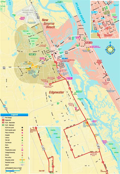 New Smyrna Beach tourist map - Ontheworldmap.com