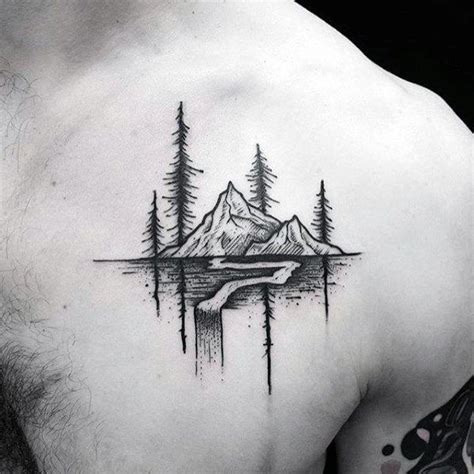 43 Small Nature Tattoos for Men [2024 Inspiration Guide] | Chest tattoo ...