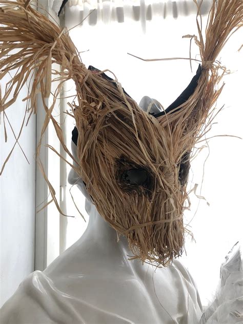 Scary Weird Mask Creepy Scarecrow Mask Adult Halloween - Etsy Masquerade Decorations, Halloween ...