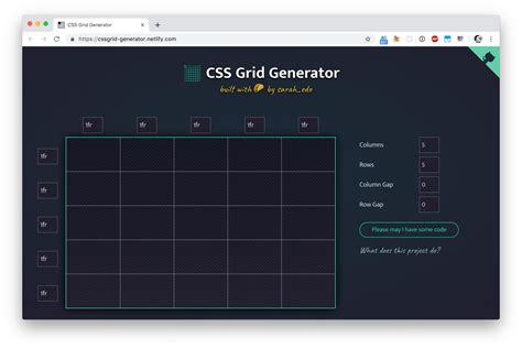 CSS Grid Generator – Bram.us