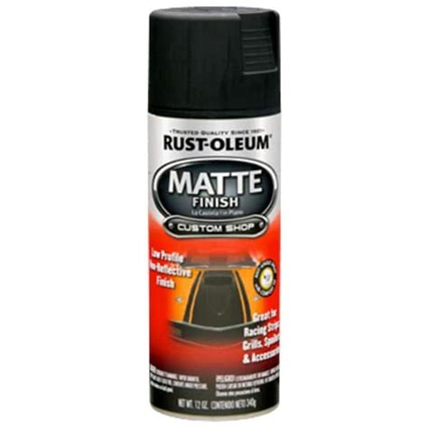 Rust-Oleum Automotive 12 oz. Black Matte Finish Spray Paint (6-Pack ...