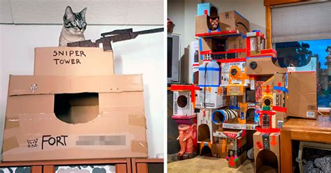 Instead Of Throwing Out Old Cardboard Boxes, People Are Turning Them ...