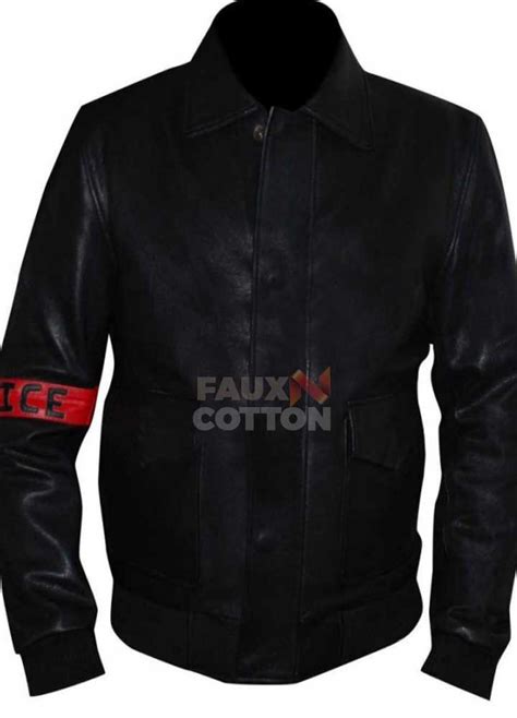 Buy Amr Waked Lucy Pierre Del Rio Police Leather Jacket