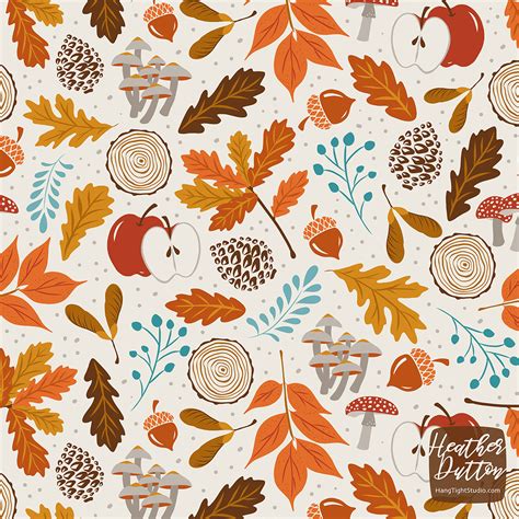 Autumn Woods by Heather Dutton | Halloween wallpaper backgrounds, Autumn illustration, Autumn art