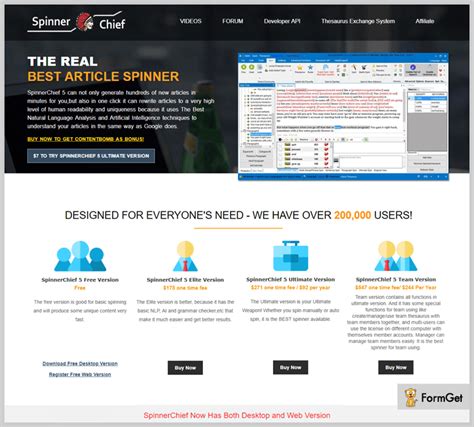 5+ Best Article Spinner Tools (Free & Paid) | FormGet