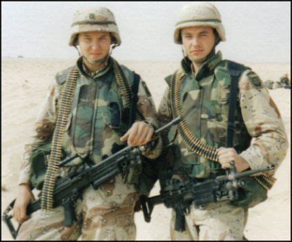 Early days - Desert Shield/Desert Storm 1990-1991. Very young men off fighting a war...these ...