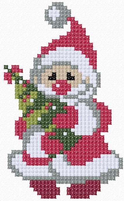 Santa Claus cross stitch free embroidery design - Free embroidery designs links and download ...