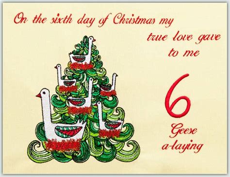 BFC1295 6th Day of Christmas | Days of christmas song, Christmas backdrops, 12 days of xmas