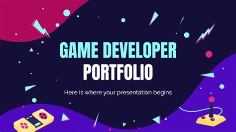 Game Developer Portfolio Google Slides & PowerPoint template