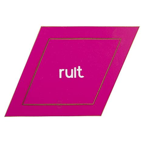 Shape (1) Rhombus (Ruit) + Afrikaans words + Magnets