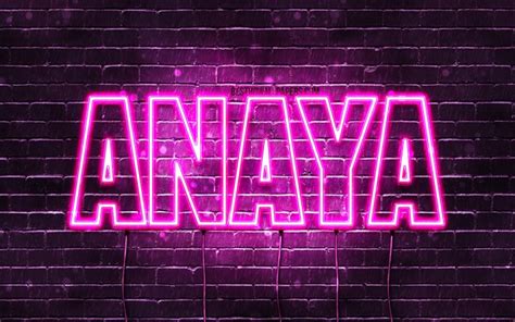 Download wallpapers Anaya, 4k, wallpapers with names, female names ...