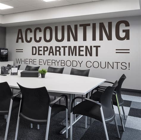 Accounting Department, Office, Office Wall Art, Wall Decal, Wall Sticker, Office Decor, Office ...