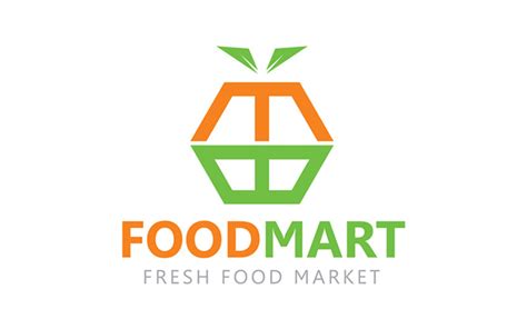 Food Mart, Basket Mart, BM Logo Template - TemplateMonster