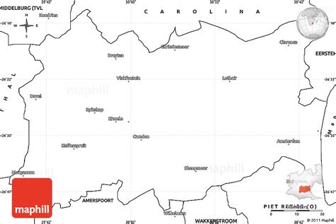 Blank Simple Map of ERMELO