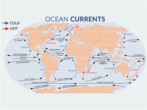 The Major Ocean Currents of the World - Earth How