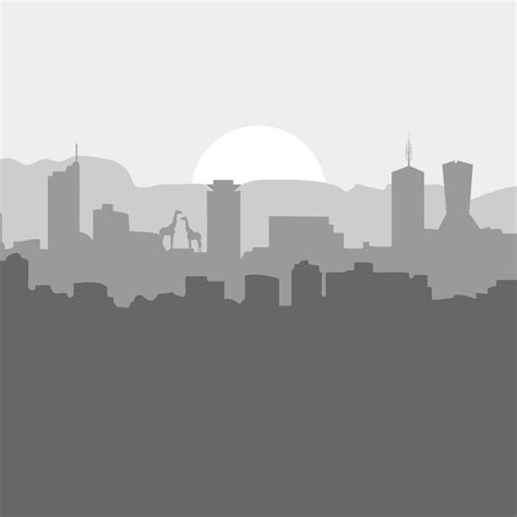 Premium Vector | Nairobi Skyline