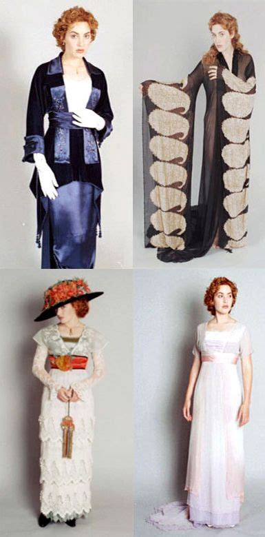 Costume camera tests for Rose in the movie 'Titanic' (1997). Costume ...