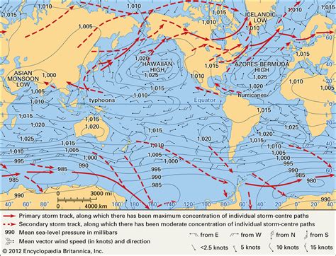 Atlantic Ocean Pressure Map - Cherye Bette-Ann